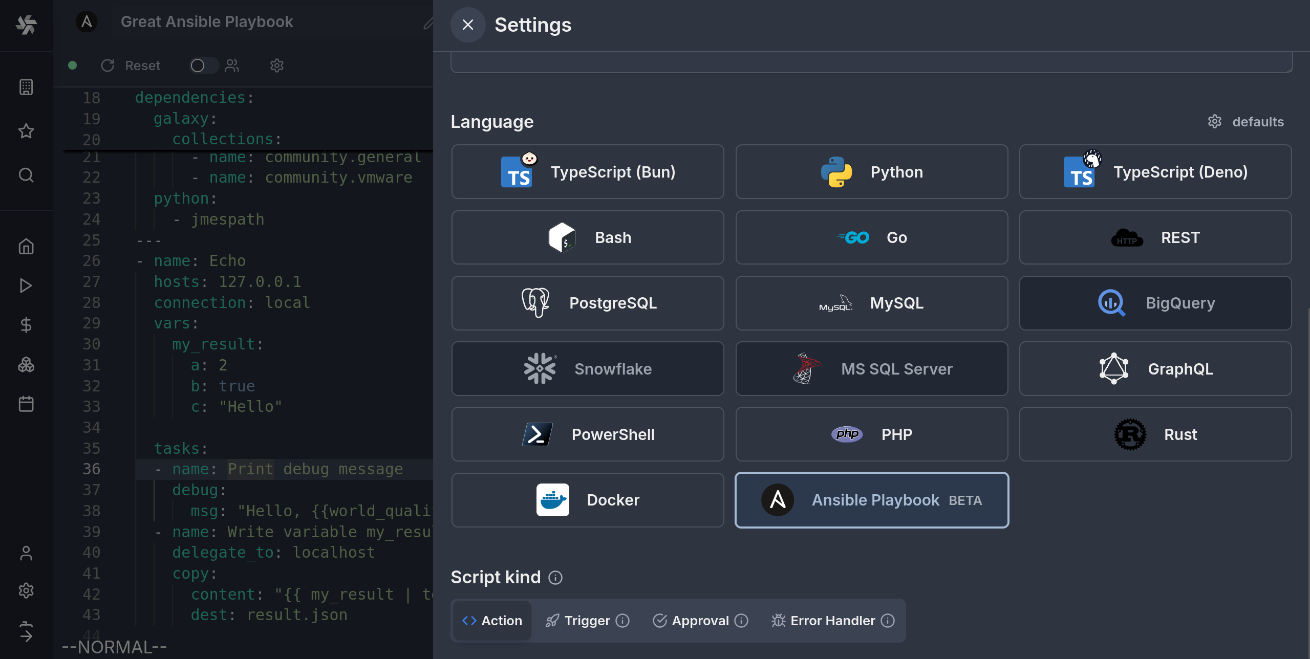 Ansible in Windmill